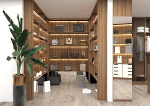 جناح ملابس متكامل فخم بتصميم مودرن -خشبي بيج (5)