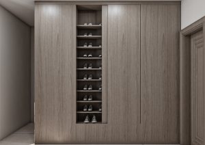 خزانة أحذية بتصميم مودرن أنيق - خشبي (2)