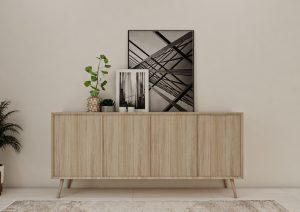 طاولة طعام بتصميم مودرن - خشابي فاتح - 6