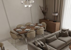 طاولة طعام بتصميم مودرن - خشبي -4