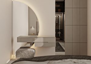 غرفة نوم بتصميم مودرن - خشبي -4