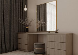 غرفة نوم بتصميم مودرن فاخر - بيج -4