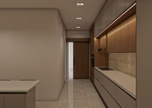 مطبخ بتصميم -2مودرن جريج خشبي (7)