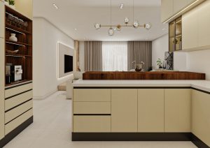 مطبخ بتصميم مودرن - أوف وايت -3