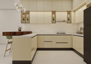 مطبخ بتصميم مودرن - أوف وايت -5