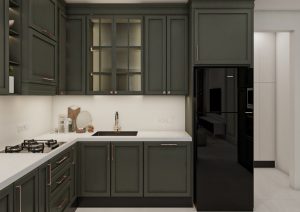 مطبخ بتصميم نيو -1كلاسيك - زيتي