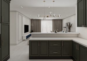 مطبخ بتصميم نيو كلاسيك - زيتي -3