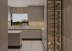 مطبخ بتصميم عصري جريج