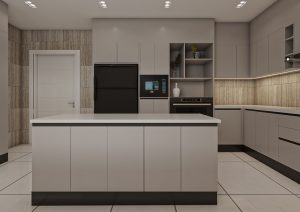 مطبخ بتصميم عصري جريج