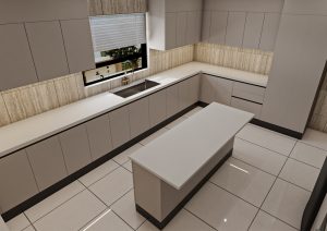 مطبخ بتصميم عصري جريج