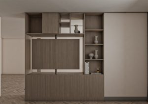 وحدة تلفزيون دوّارة بتصميم حديث -1