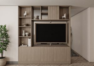 وحدة تلفزيون دوّارة بتصميم حديث -3